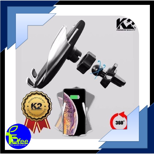 [IMPORT] K2 Car Holder Wireless Charger Premium Quality II 12,5 X 7.5 X 6cm