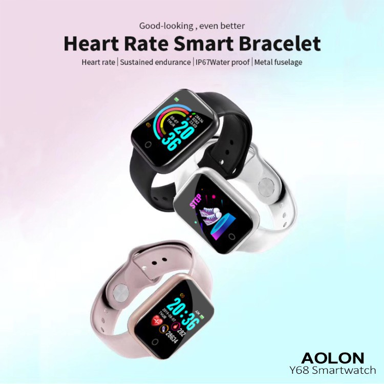 Y68 Smartwatch Original Garansi Resmi Aolon Indonesia