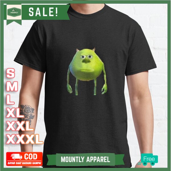 Kaos Baju Mike Wazowski Meme T-Shirt Premium