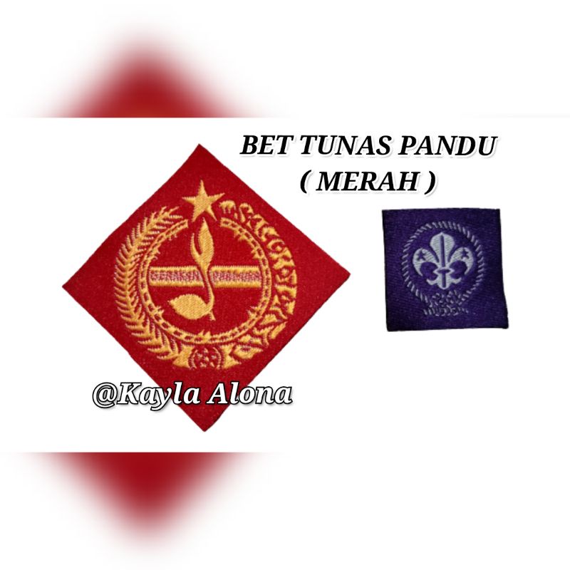 BET/BADGE TUNAS PANDU MERAH &amp; HIJAU