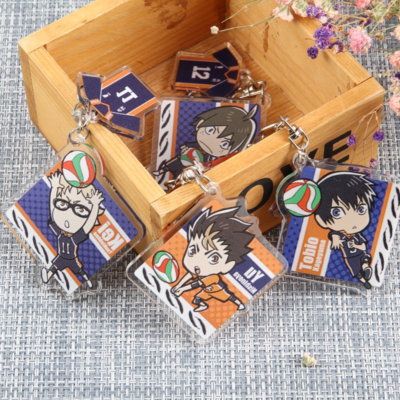 Gantungan Kunci Anime Karasuno High School Doomed Bahan Metal