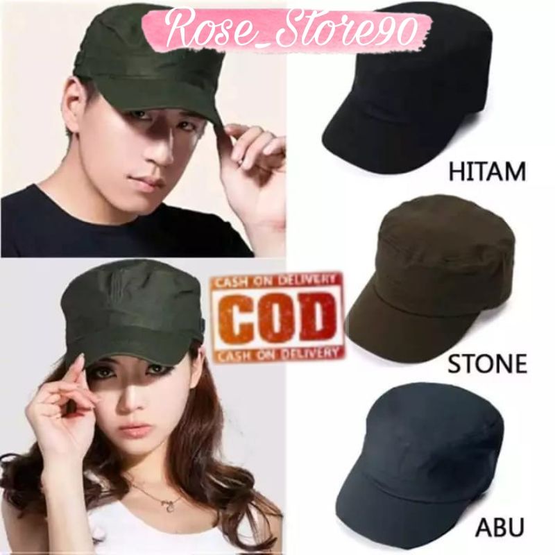 TOPI TNI / TOPI COMANDO / TOPI TENTARA / TOPI POLOS MODEL TNI / TOPI POLOS