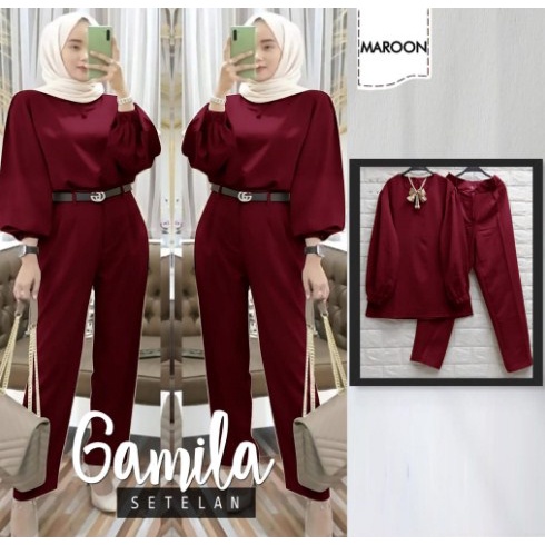 Baju Setelan Wanita Dewasa Import Kekinian Terbaru 2021 Set Tunik Dreamer Bhn / Setelan Jumbo