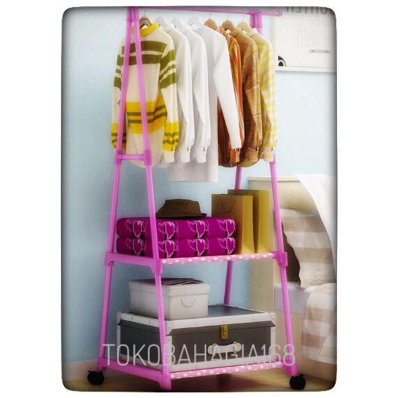 Triangle Stand hanger / rak baju/ rak buku HB404