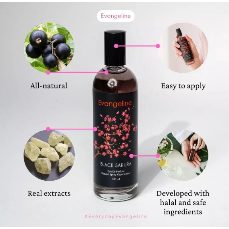 Evangeline- Sakura Black Sakura Eau De Parfum 100ml
