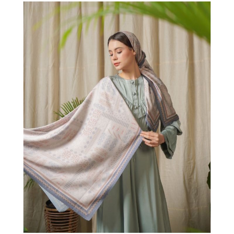 Noora Melodi Nusantara By Aurelie Hermansyah Series Jungga Pulau Sumba Scarf - Tapioca