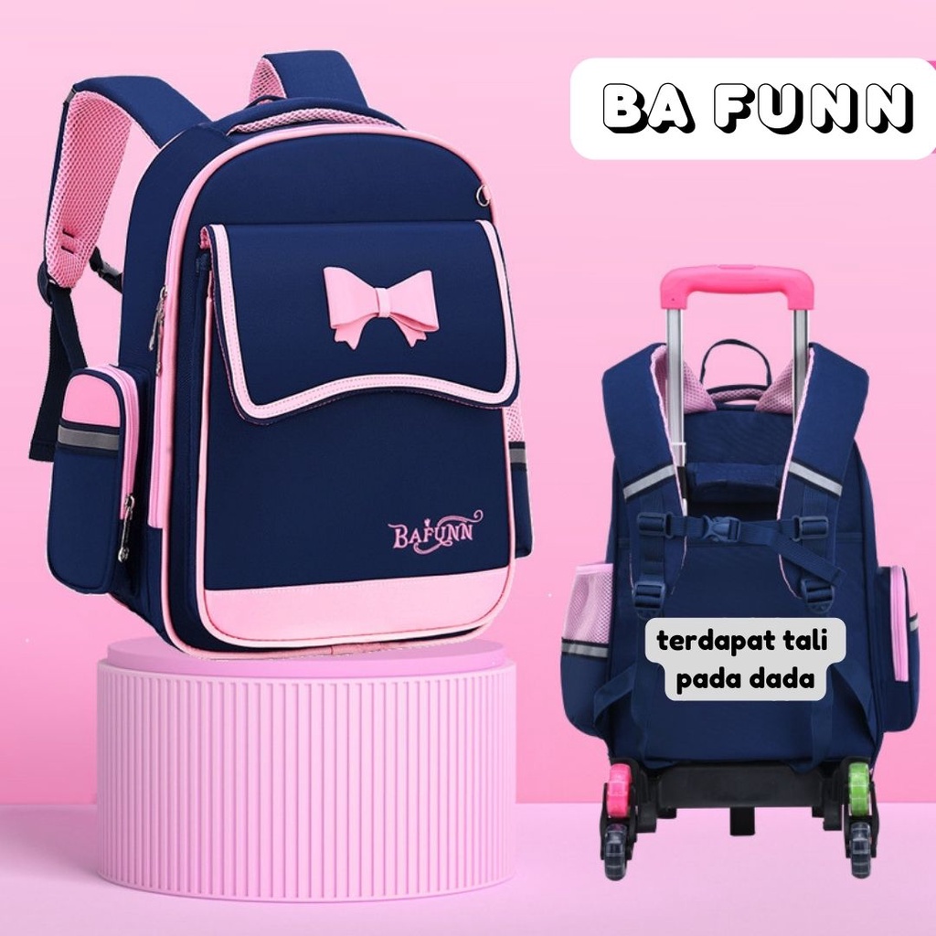 Tas Ransel Troli Karakter Anak Perempuan Laki-Laki Tas Trolley Dorong Koper Tas Sekolah Troller Trolly Spiderman Karakter Unicorn Trolley Tas Import