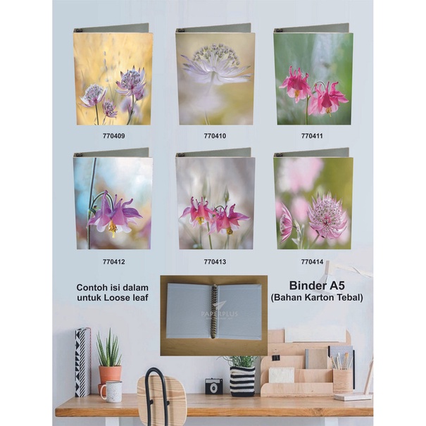 

Binder A5 / Binder Note A5 / Bunga / Set 2922