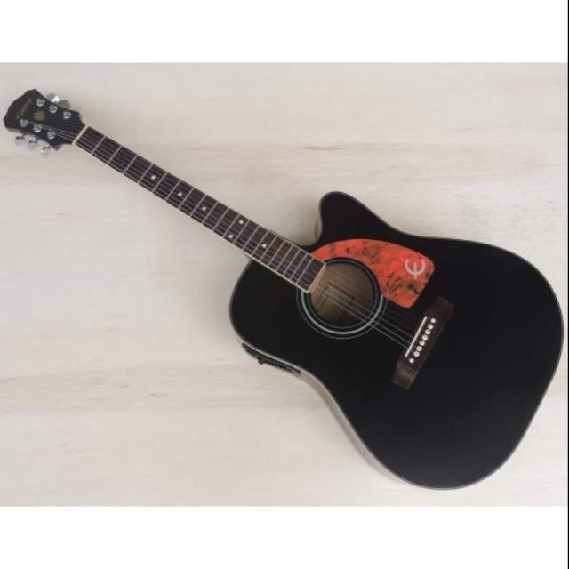 GITAR AKUSTIK ELEKTRIK EPIPHONE HITAM