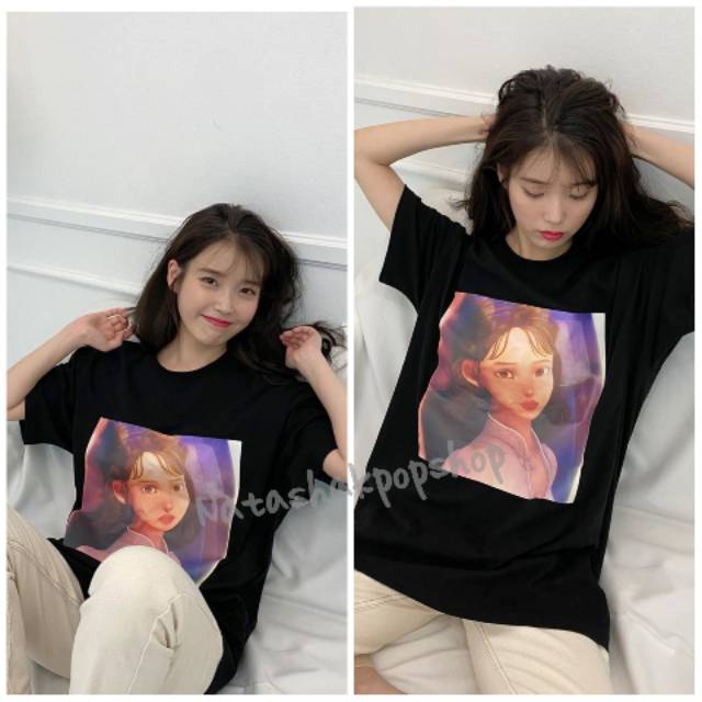 Kaos foto iu eight/kaos foto kpop/kaos foto murah/kaos kpop murah