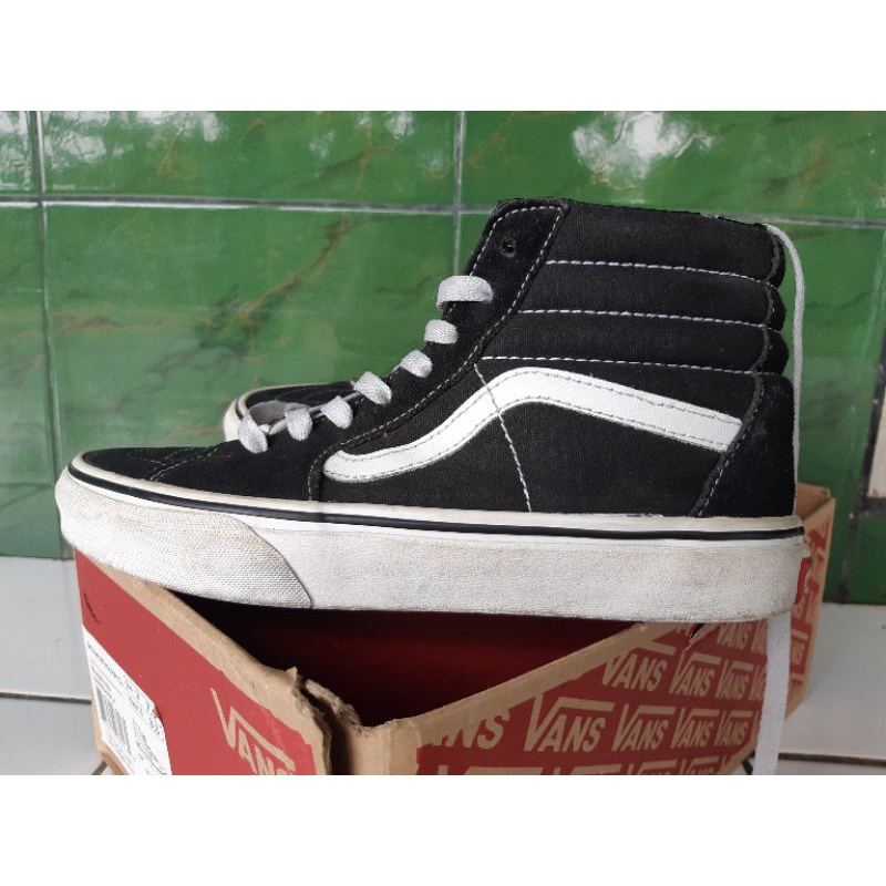 WARNING KW  VANS SK-8 Hi BW