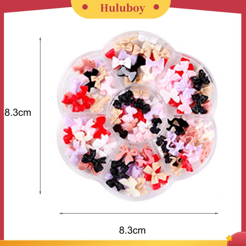 Huluboy Huluboy♡ Ornamen Pita 3D Bahan Resin Untuk Dekorasi Nail Art Charms