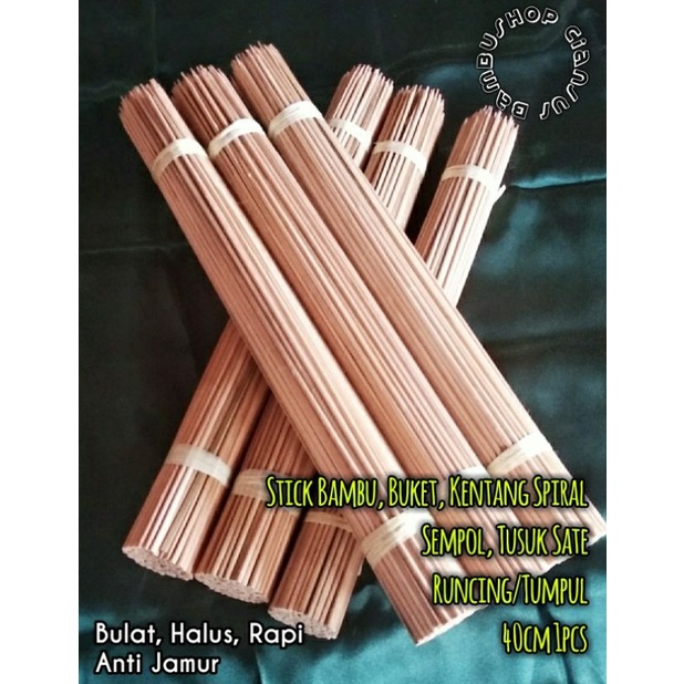Stick Bambu | Buket | Tusuk Kentang | Tusuk Sate | Tusuk Sempol 40cm