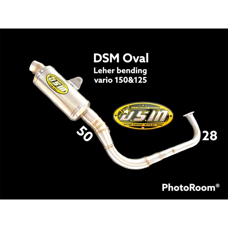 Knalpot Dsm oval d50 leher bending vario 150&125