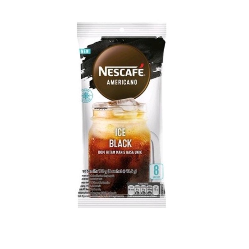 Promo Nescafe Americano Ice Black 8 x 13.5gr