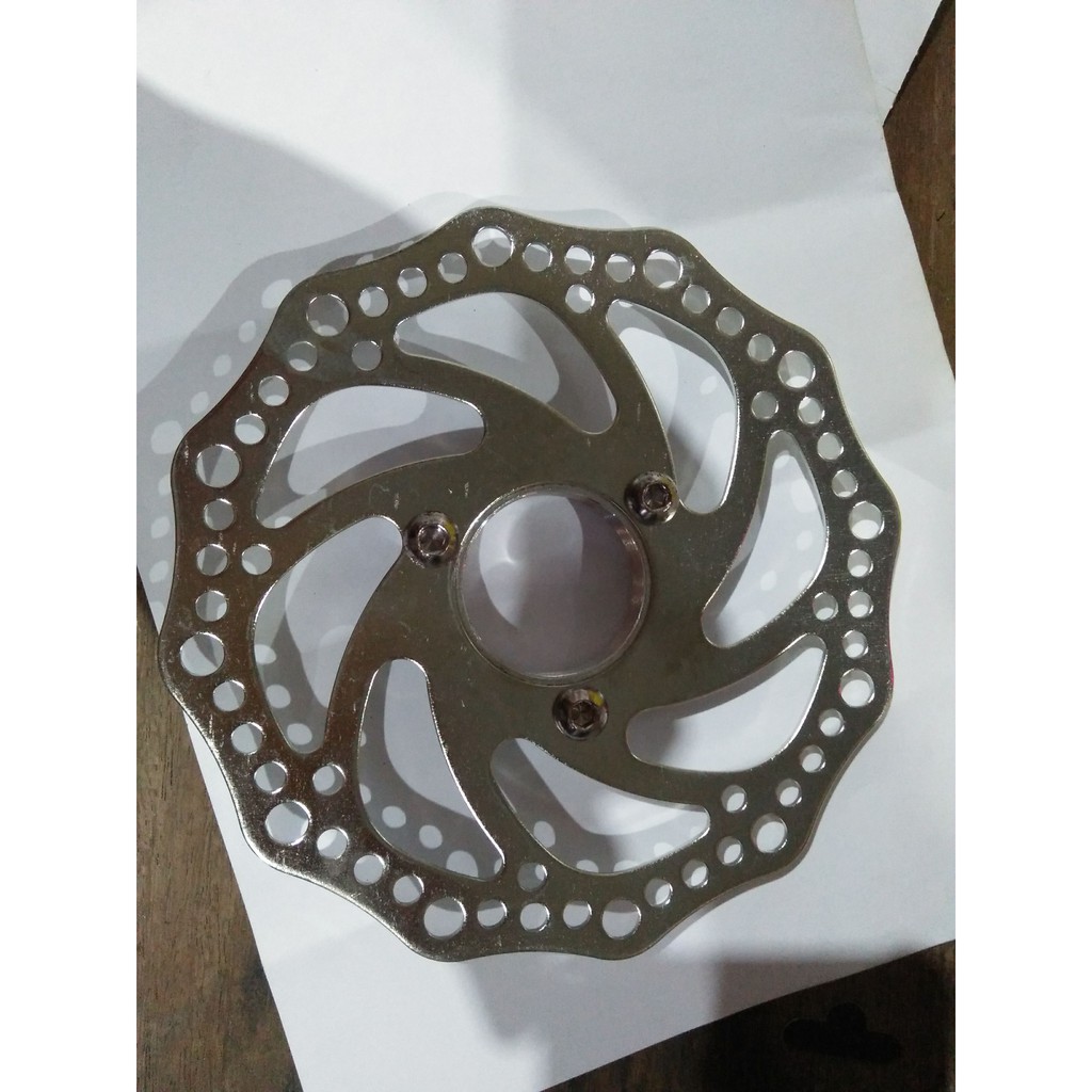 PIRINGAN REM CAKRAM DISC BRAKE SEPEDA DRAT UK 140 MM BAUT 3