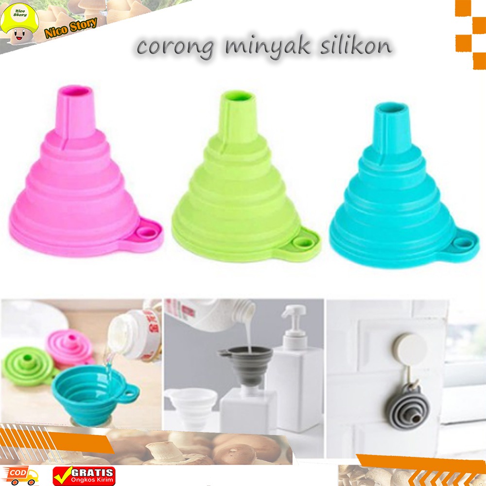 (NCS) READY CORONG AIR MINYAK SILICONE SILIKON / CORONG LIPAT UKURAN FLEXIBLE