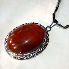 liontin batu akik pancawarna Garut kristal