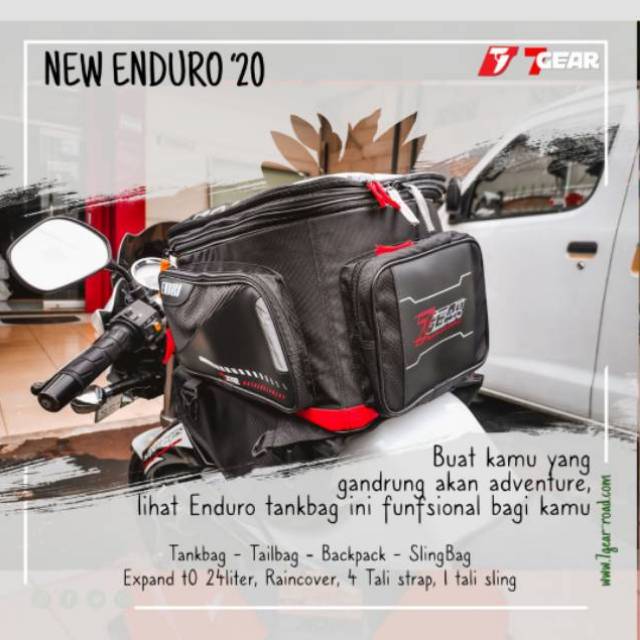 Tankbag 7gear enduro tas tangki seatbag tailbag backpack motor bikers
