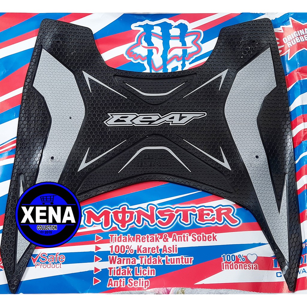 Monster Karpet BEAT FI New 2020 2021 full karet / pinjakan alas kaki Honda beat CBS ISS,Street,Delux