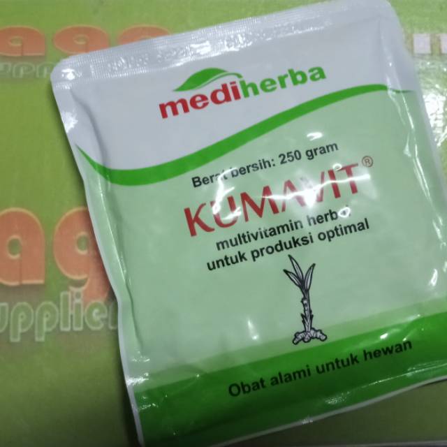 KUMAVIT 250gr vitamin herbal nafsu makan ayam burung cegah sakit