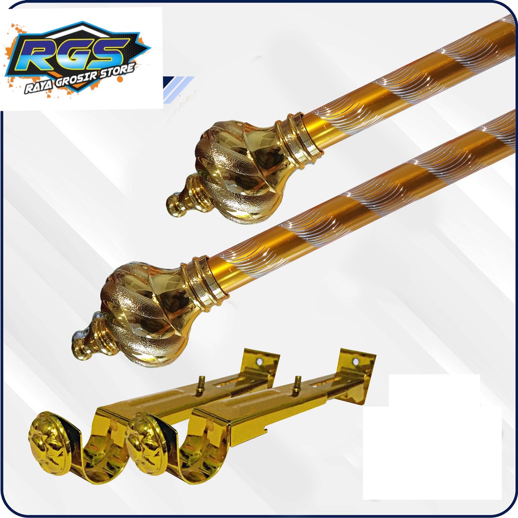 BATANG GORDEN/ TIANG GORDEN BESI GORDEN RELL GORDEN BISA COD FREE BUBLE WRAPP