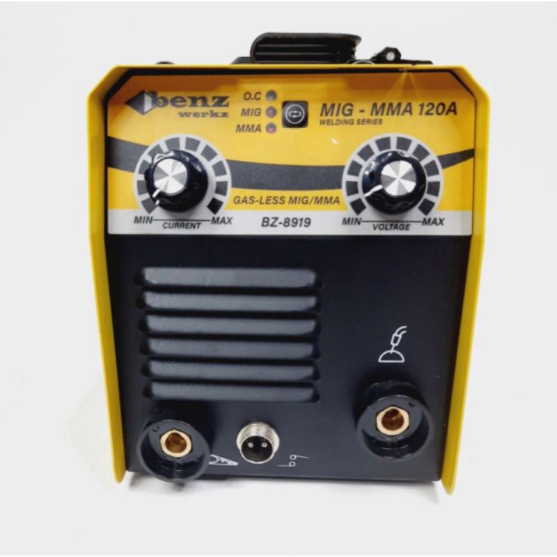 Mesin las mig 120A Tanpa gas co2 Flux core Benz welding Gasless