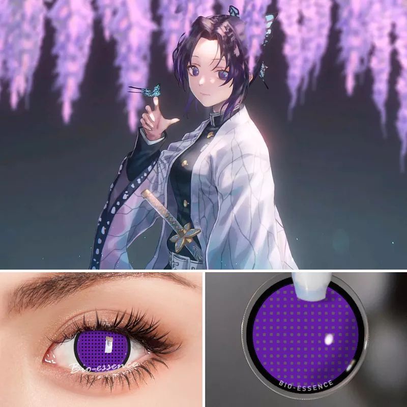 SOFTLENS COSPLAY SHINOBUKO UNGU DEMON SLAYER IMPORT ANIME LENSA KONTAK RIASAN MATA