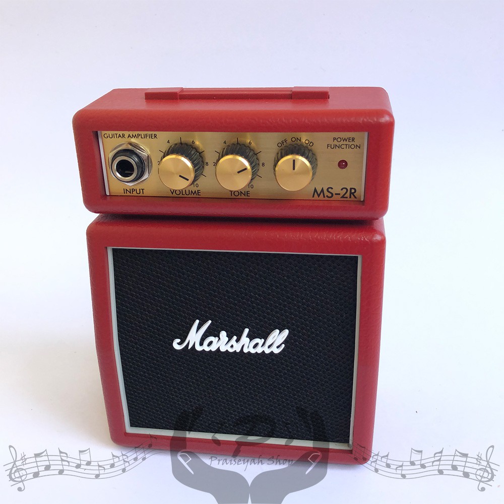 Marshall Ampli Gitar Mini MS 2 Original Amply Baterai