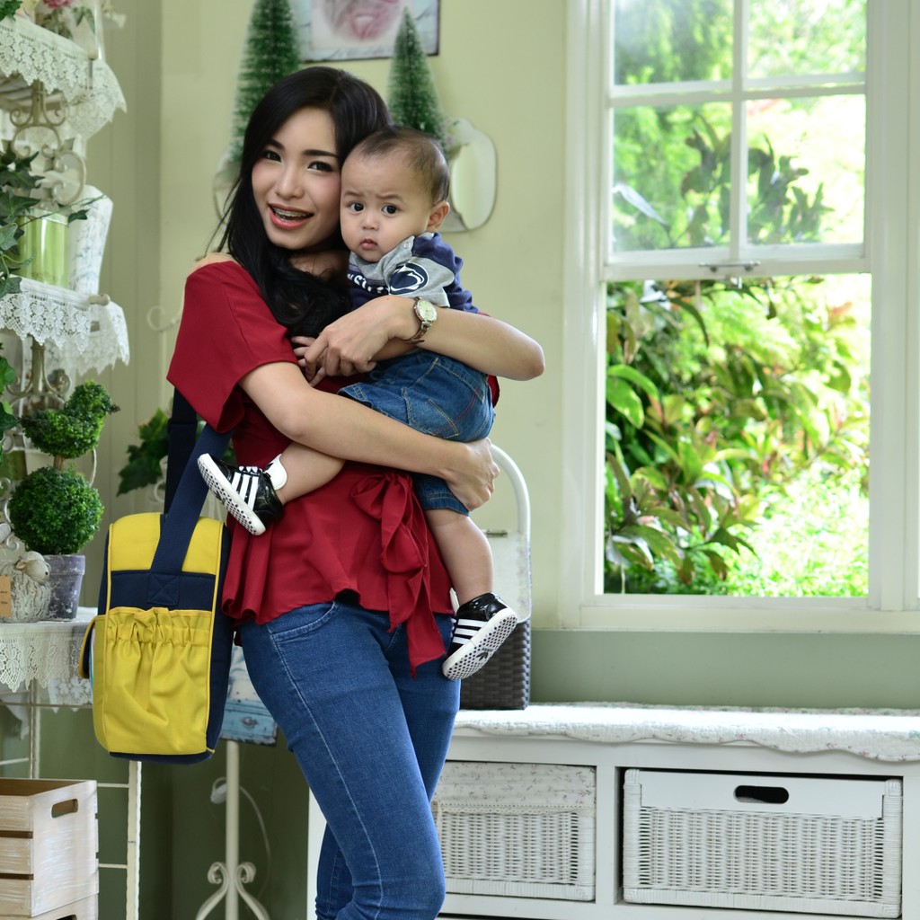 Tas Bayi Medium Saku Kerut Snobby Line Series TPT 1673