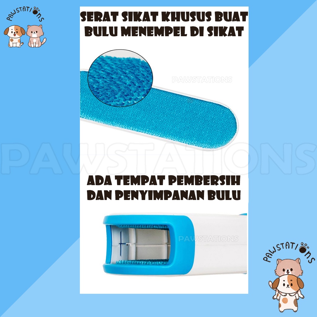 2 in 1 Sikat Pembersih Bulu Kucing / Anjing Furwizard Pet Hair Remover / Alat Pembersih Bulu Kucing &amp; Anjing