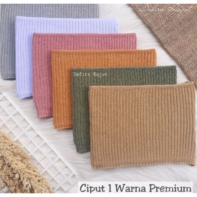 Ciput Rajut Inner Bandana Polos Premium / Ciput Rajut 1 warna permium