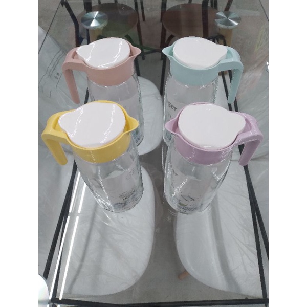 Pitcher Bager Water Glass Jug Tempat Air Minum Kaca Besar Ukuran 1450CC