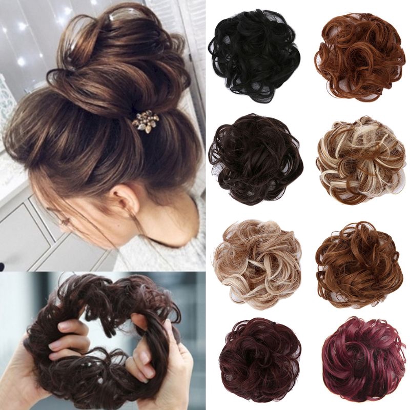 Ly Bst Girls Hair Extension Bun Donut Updo Ponytail Holder