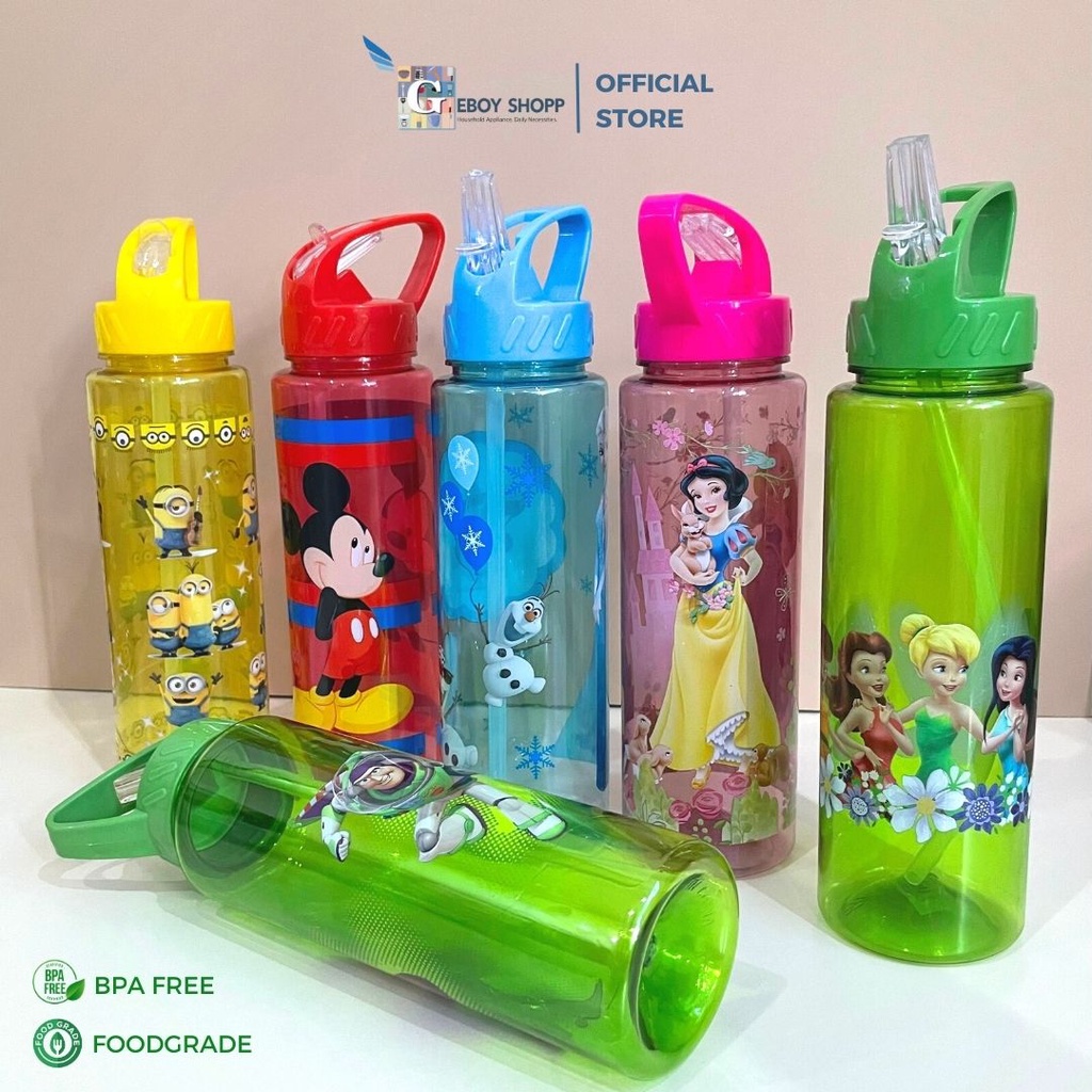 Geboyshopp Botol Air Minum Karakter Strap Z 550ml BPA FREE FOODGRADE
