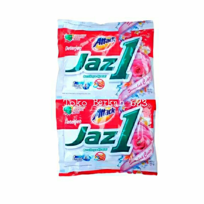 ATTACK JAZ 1 Renceng Isi 6 Sachet - Deterjen Bubuk