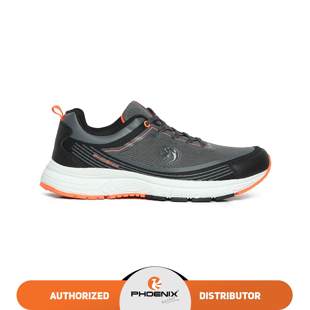 Phoenix Tritan Sepatu Running Pria - Black/D.Grey