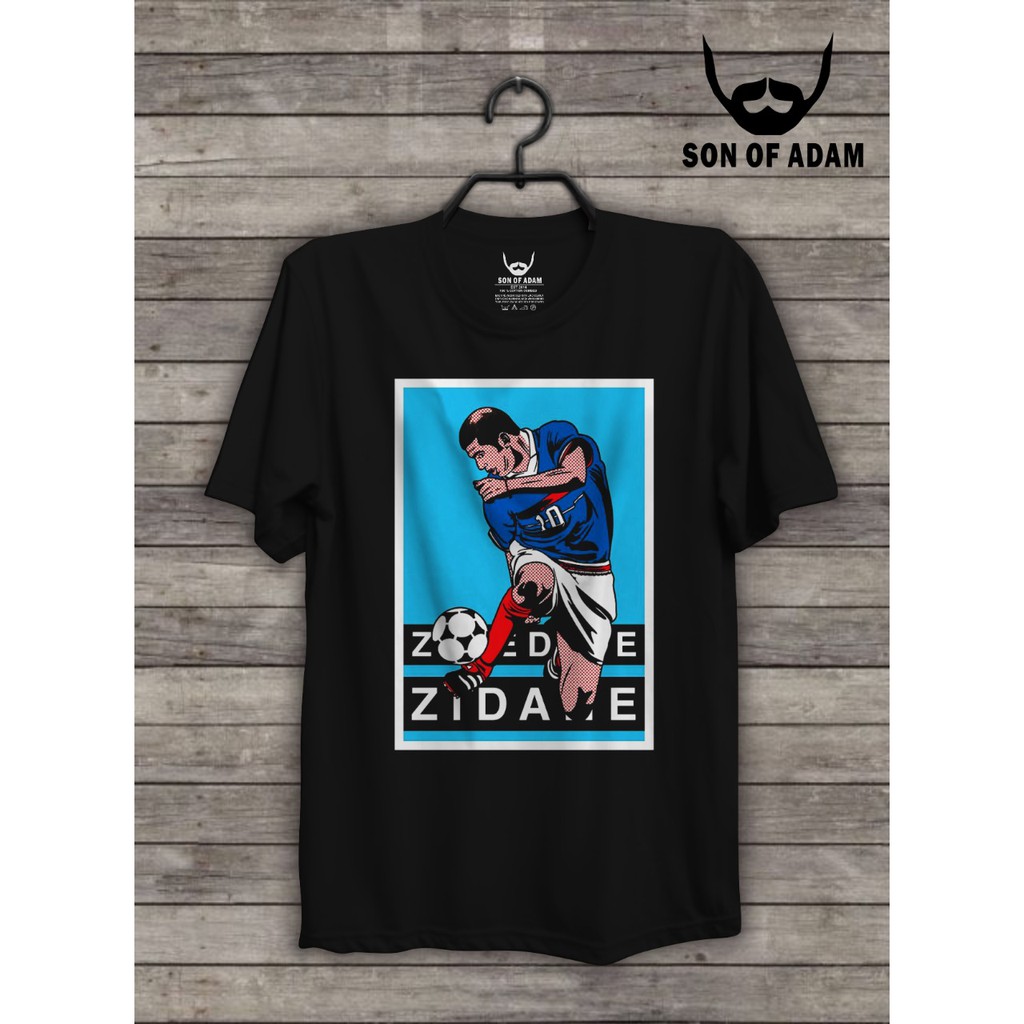 KAOS SABLON PRINTING DESAIN ZIDANE 10