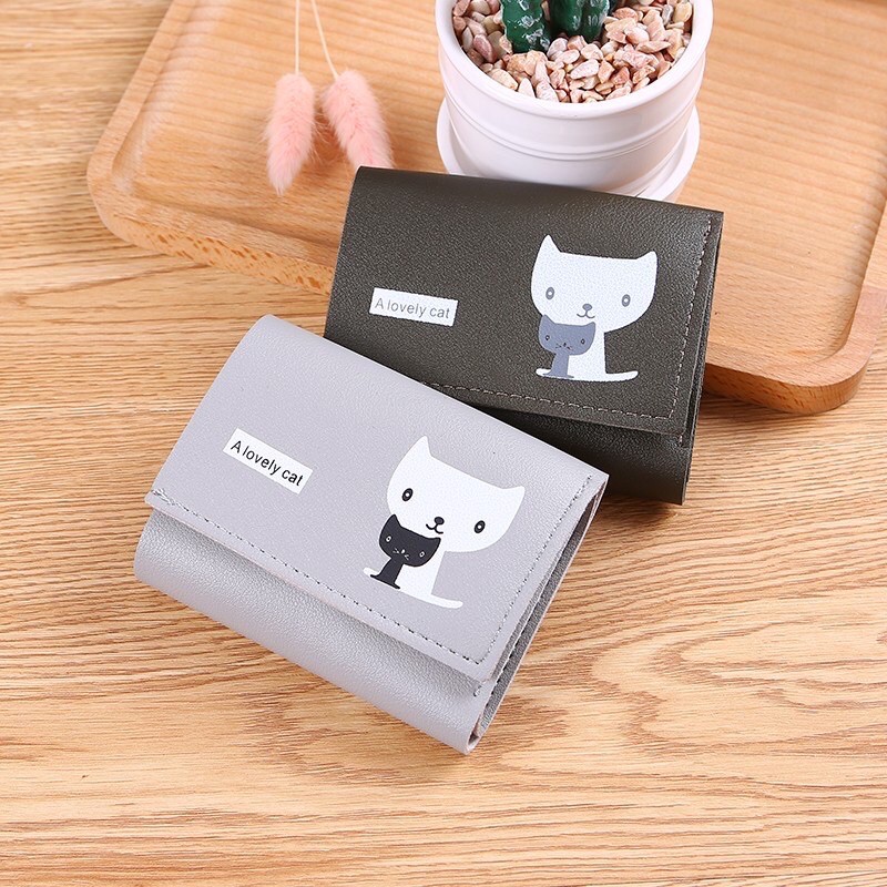 DOMPET LIPAT MINI PICTURE CAT