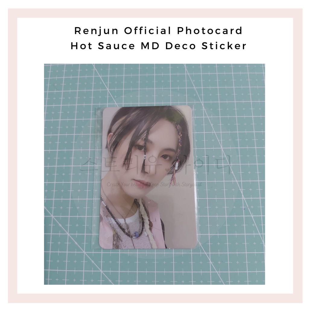 Renjun Official Photocard Sticker Deco Hot Sauce MD