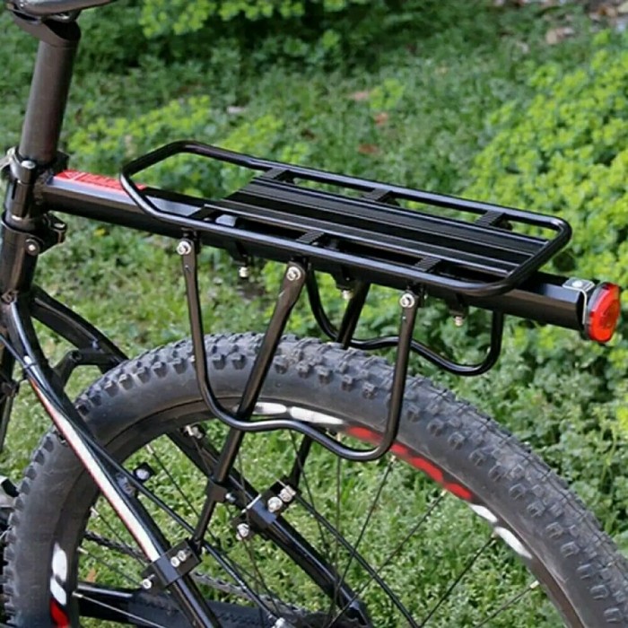 Aksesoris Sepeda - Rak Pannier Carrier Boncengan Belakang Sepeda Touring Mtb Roabike Seli