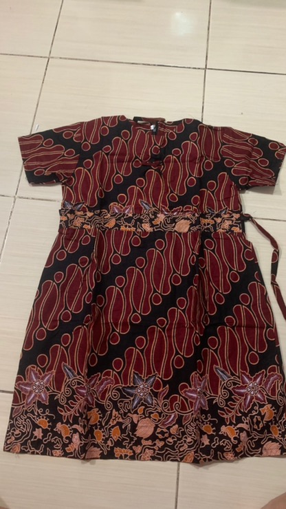 Dress Batik Anak Usia 2 Sampai 10 Tahun - Motif Batik Bervariasi - Batik Anak Harga