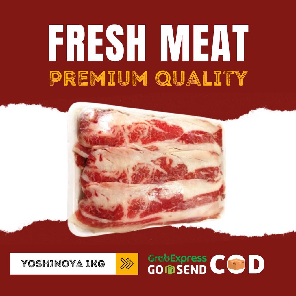 

Daging Slice Beef Shortplate Yoshinoya Impor U.S / Shabu