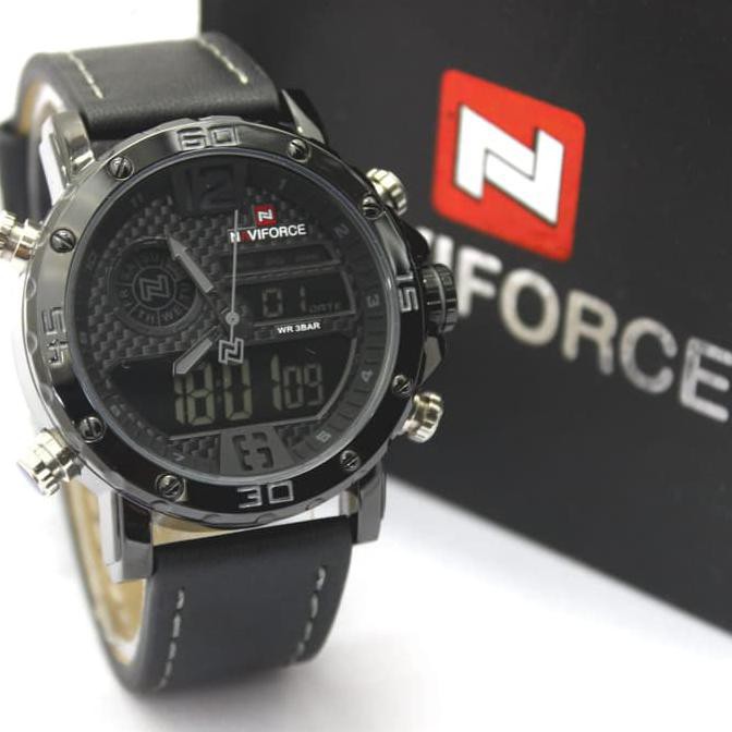 jam tangan NAVIFORCE NF 9134 M PRIA ORIGINAL DUALTIME