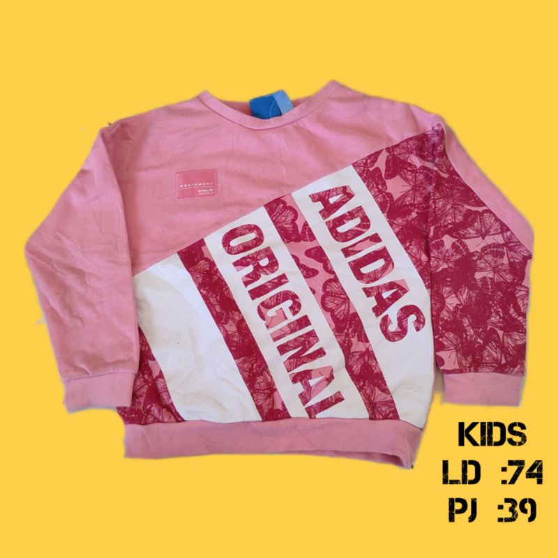 crewneck/cn/sweater anak adidas 3foil pink(second)not mlb zara pancoat dickies
