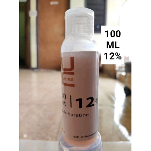 Pelurus Rambut Keratin PURC 12% 100ml Hair Smoothing Pure Brazilian ORIGINAL