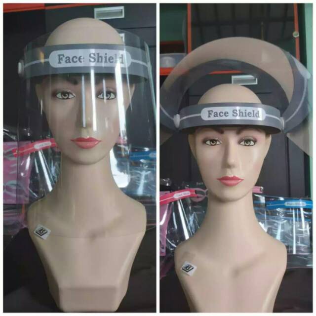 Rully68 FACE SHIELD PELINDUNG WAJAH UNTUK ANAK DAN DEWASA ANTI DEBU &amp;VIRUS MIKA TRANSPARAN TEBAL