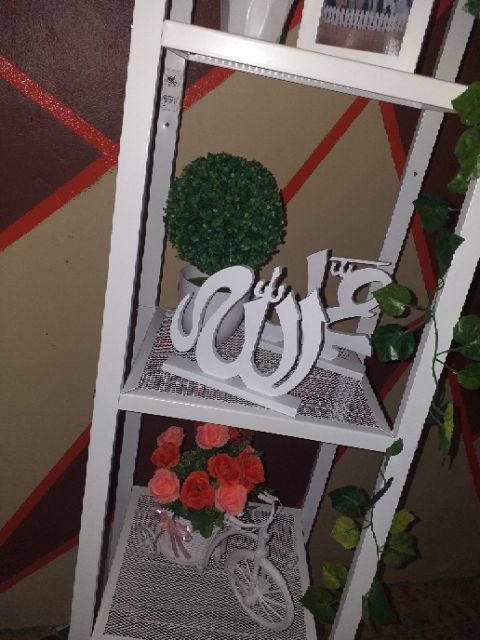 Termurah Best Quality.  Lafadz Kaligrafi Tulisan Kayu Wooden Letter Allah Muhammad Standing Decor