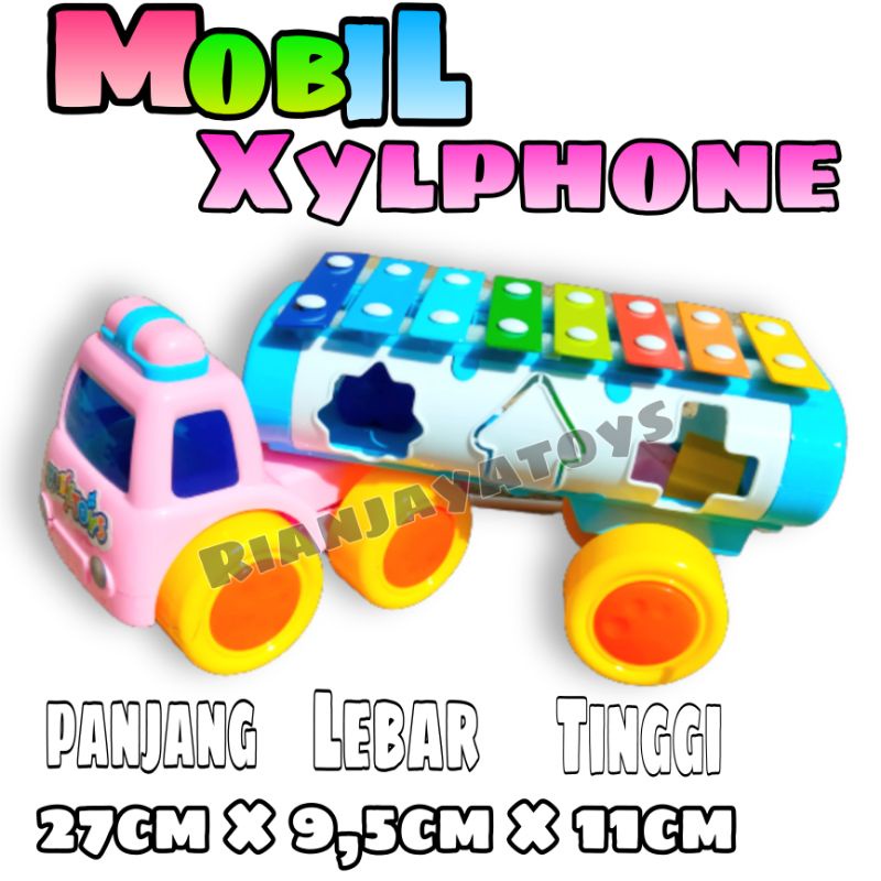 MAINAN EDUKASI TRUK GAMBANG XYLPHONE RODA