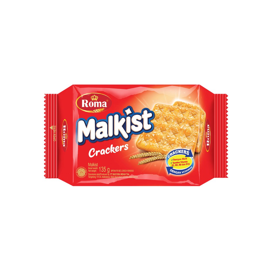 Biskuit Roma Malkist Crackers 135 gram